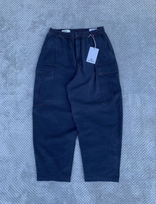 Pull & Bear Balloon Cargo Tracking Pants Blue Size:L карго штани балон