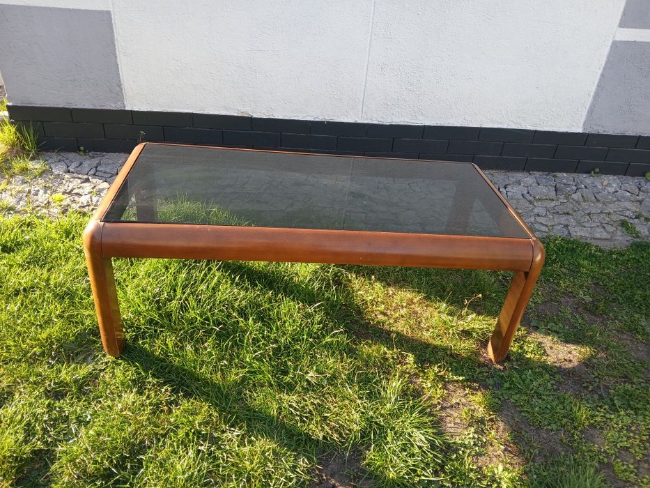 Stolik kawowy szklany blat 107x53 wys 37