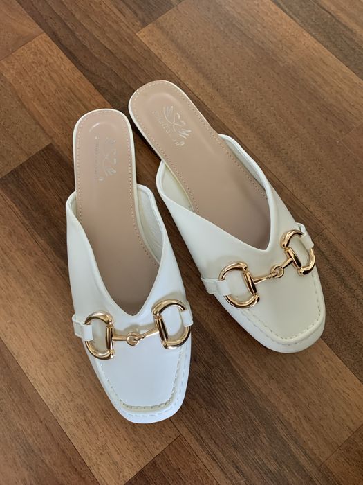 Loafersy białe 38