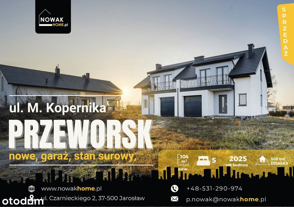 Nowoczesny|bliźniak|Przeworsk |120 m² |5 pokoi|dz.5a|garaż