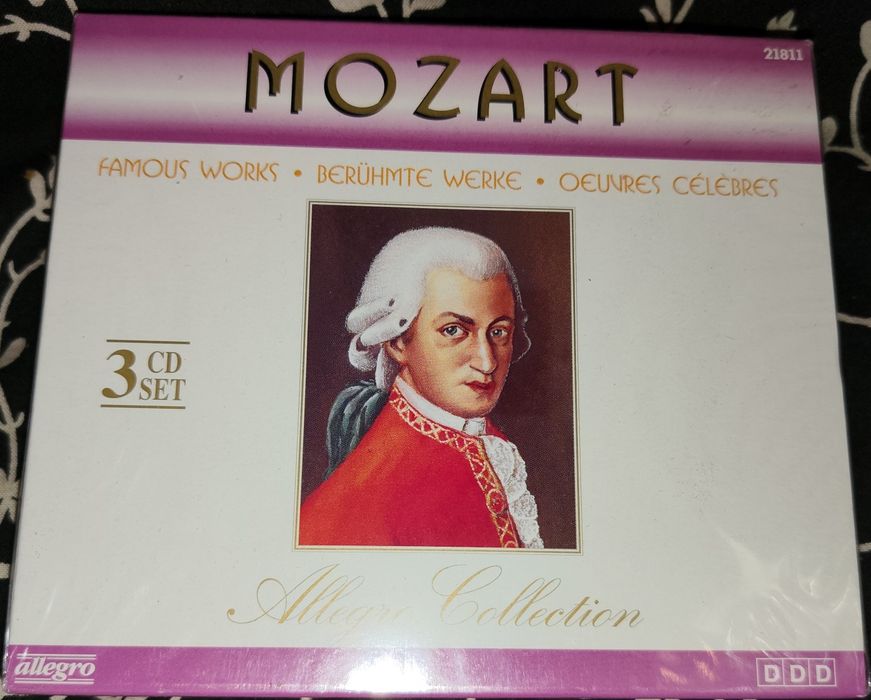Caixa 3 CDs Wolfgang Amadeus Mozart - Famous Works / Allegro Collection (Selado)