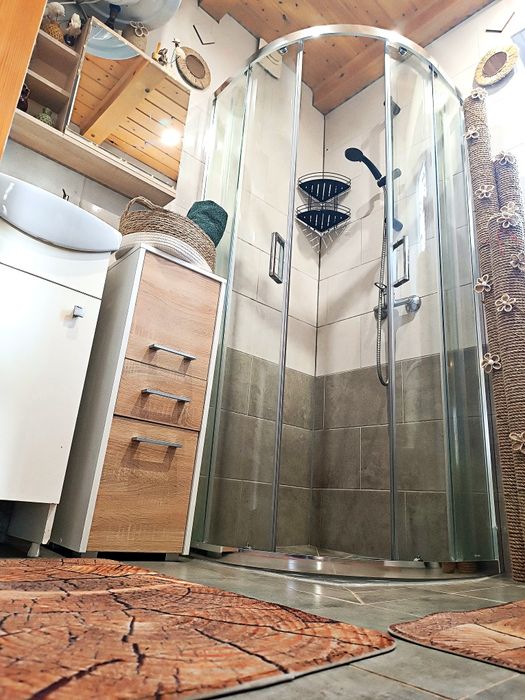 Domek z kominkiem,jacuzzi,sauna,jezioro