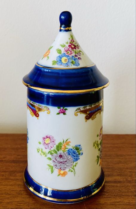 Frasco Limoges decorado à mão