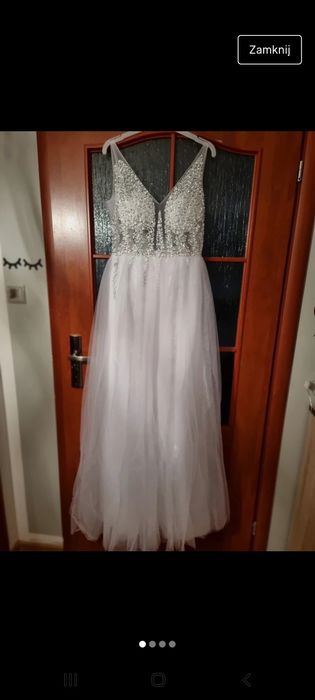 Blyszczaca SUKNIA ślubna