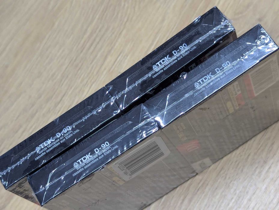 TDK D90 High Output аудіо касети 4штуки (2 блока по дві шт)  USA