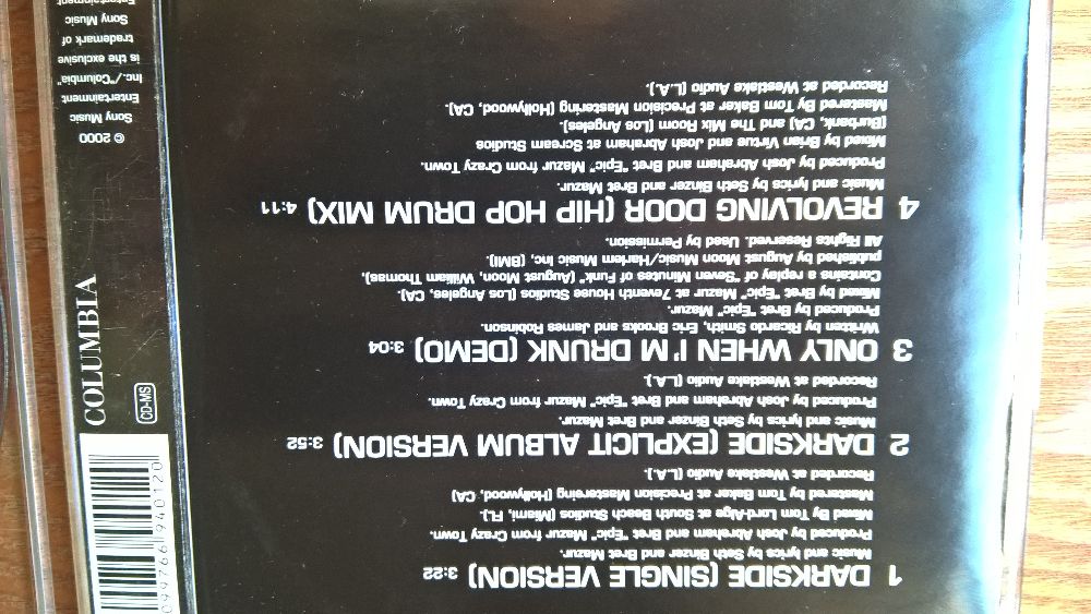 Crazy Town - Dark side - CD Single (portes incluídos)