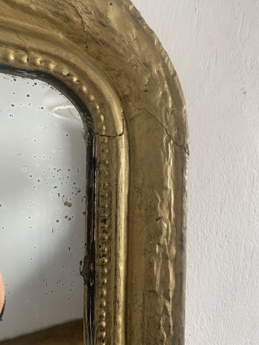 Espelho antigo dourado