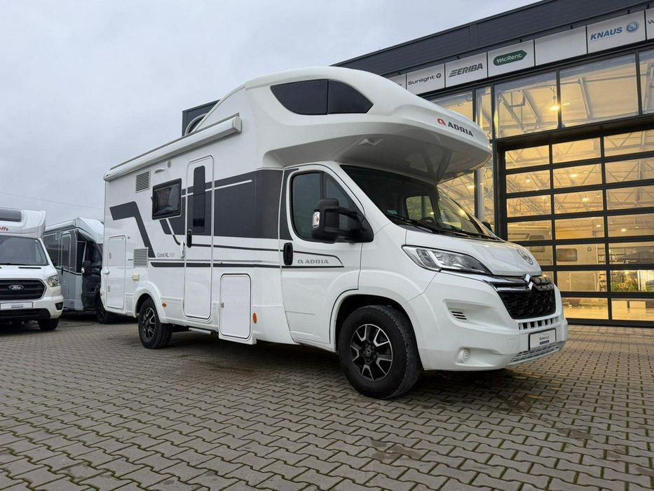 Adria Coral XL 600 DP  Zadbana, dobrze wyposażona alkowa dla 6 osób