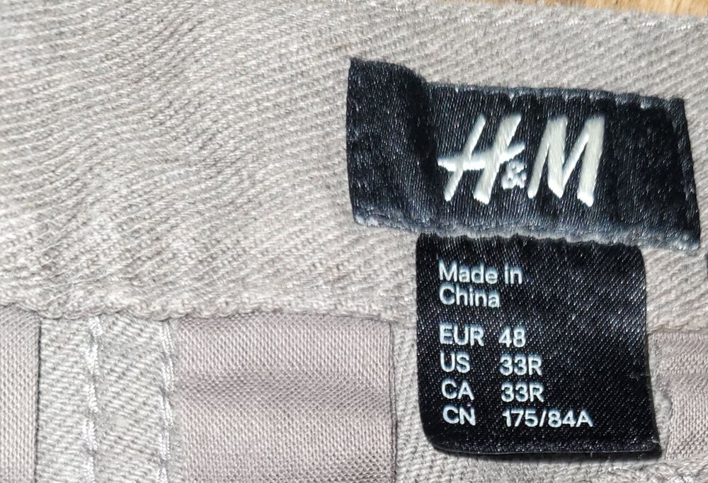 Beżowe cieple spodnie H&M rozm.48