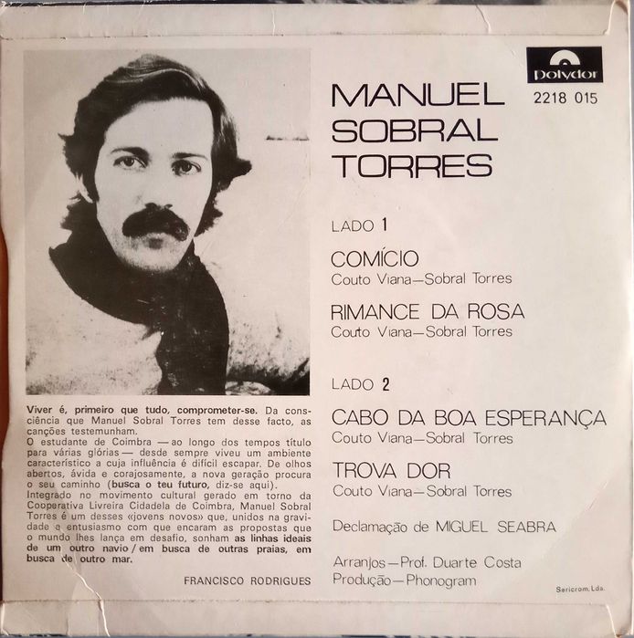 Manuel Sobral Torres	- - - - -	Comício	- - - - -	EP
