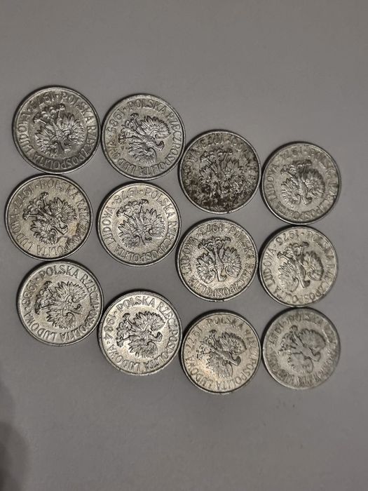 50 groszy 1957 oraz inne roczniki epoka PRL