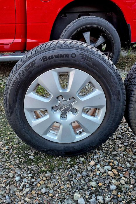 Koła Audi Vw Skoda Seat 5x112 225/60R16 M+S Zima 7.5J et37 2x8mm 2x5.5