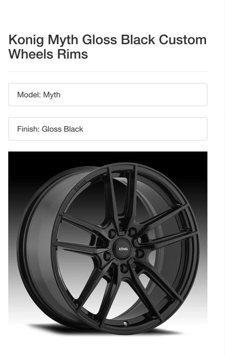 Продаю комплект дисків Konig Myth R18