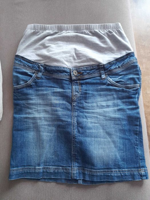 Spódnica ciążowa, rozmiar 38, jeansowa