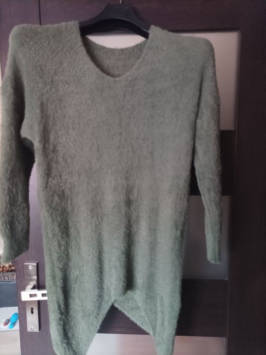 Sweter alpakowy khaki