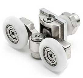 kit 2 corredores porta de chuveiro ganchos guias 23mm ou 25mm