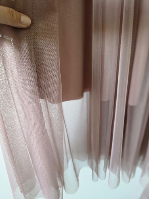 Vissavi 38 sukienka midi chrzest komunia wesele kopertowa tiul