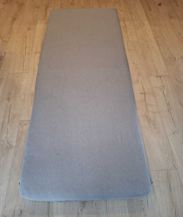 Prześcieradło jersey z gumką 90x200 Świat sypialni, popiel