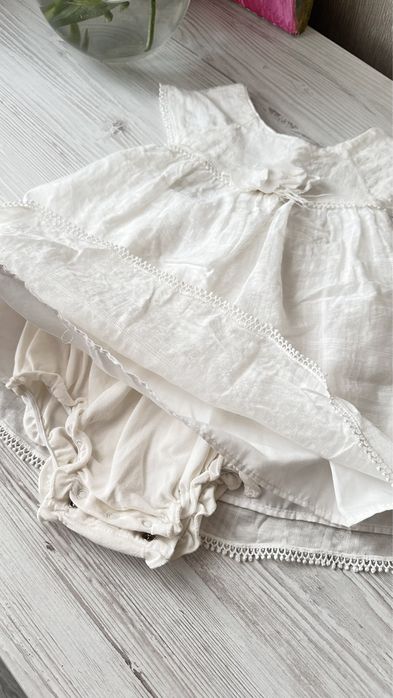 Сукня-боді Caramell біла святкова 80 розмір