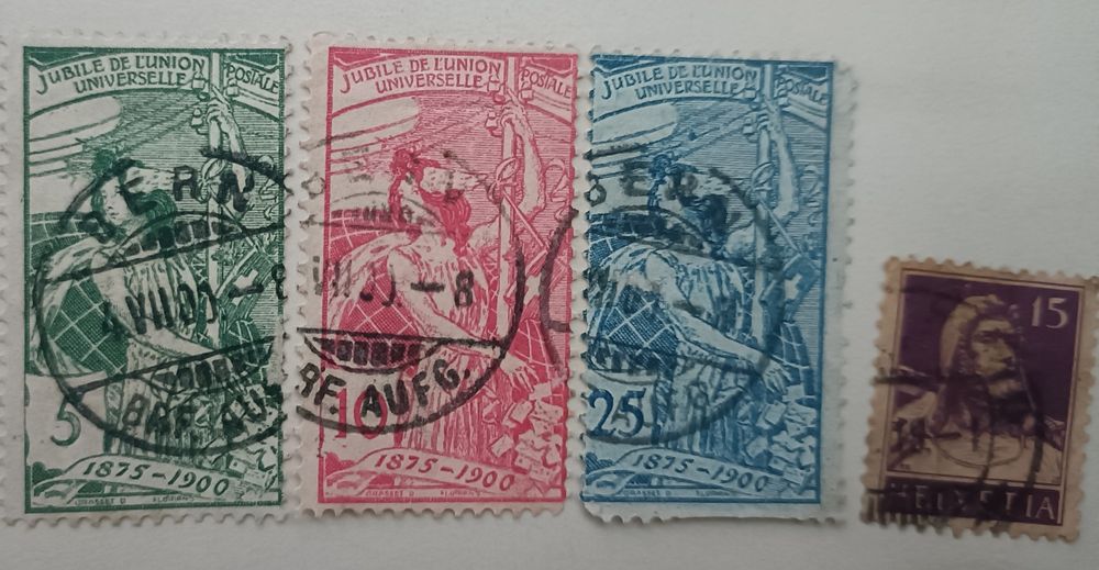 Selos Antigos da Suiça (Timbres-Poste Suisse) Fim de séc. XIX - XX
