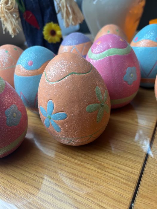 Duże ceramiczne pisanki wielkanocne