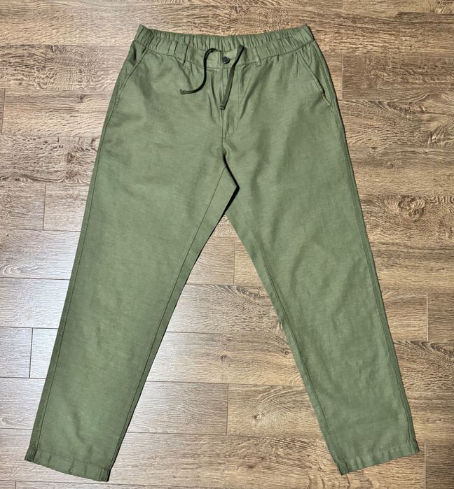 Джогеры Uniqlo (коттон/лён).