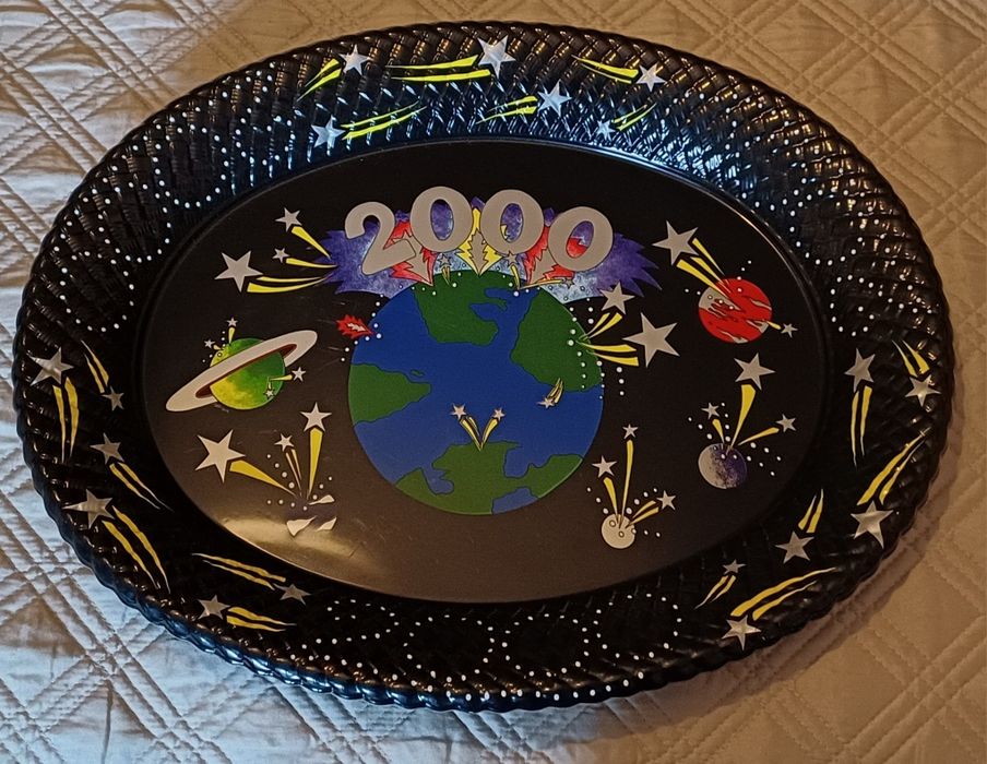 Bandeja comemorativa ano "2000"