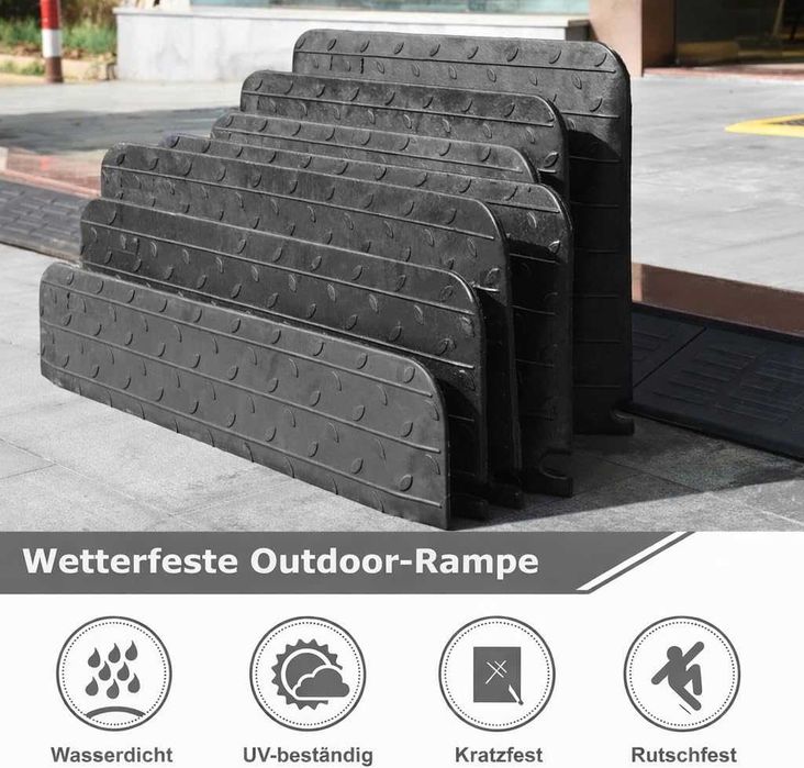Nowa rampa najazdowa / 2szt / 110x32x3,8cm / gumowa / dla wózków / W177!