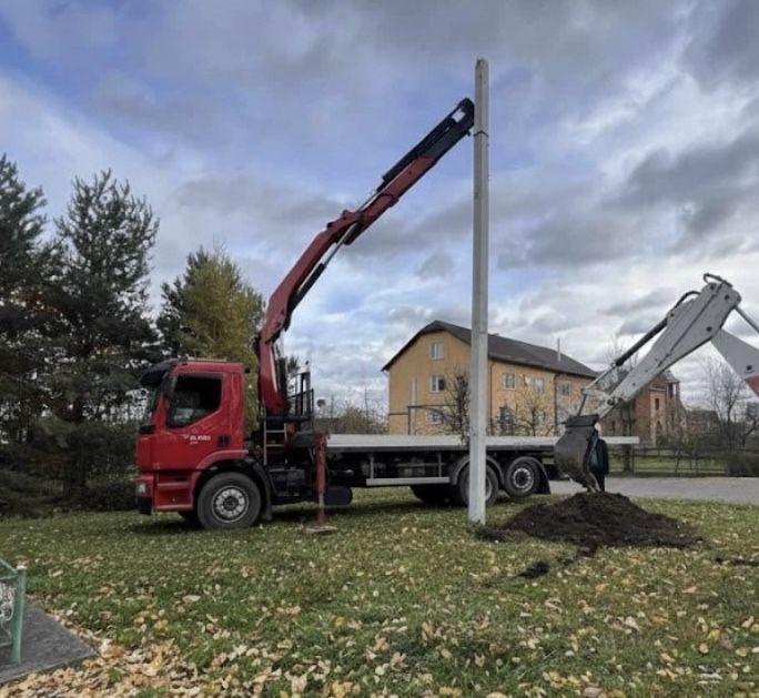 Монтаж СИП, Перенос опор ЛЭП, Столбы, Установка