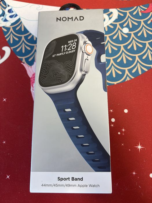Nomad Sport Band для Apple Watch 44/45/49mm Atlantic Blue FKM