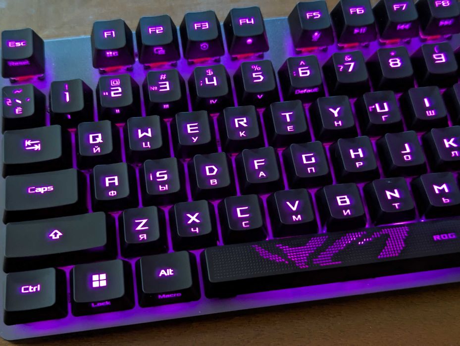 ASUS ROG Strix Scope II (RX Red) — практично нова, гарантія до серпня 2027