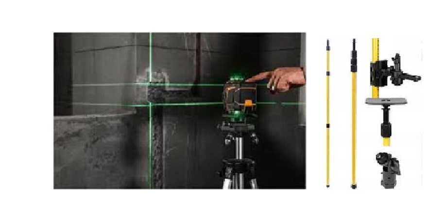 Laser krzyżowy poziomica laserowa 360 4D wynajem wypożyczalnia