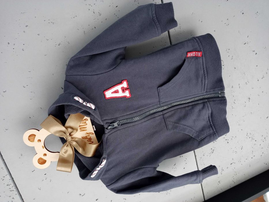 Bluza niemowlęca z kapturem r.74 Aloha