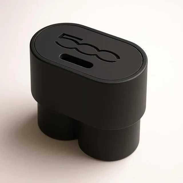 Fiat 500 - suporte para copos / caixote lixo