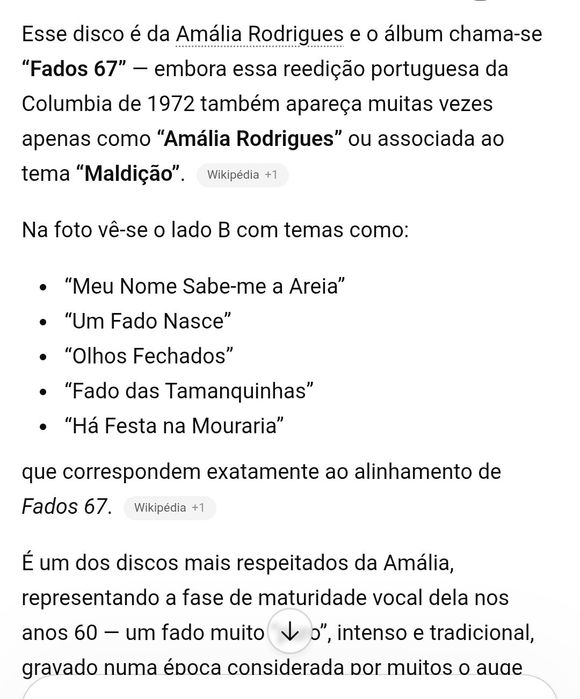 Amália Rodrigues fados 67 vinil 33 LP