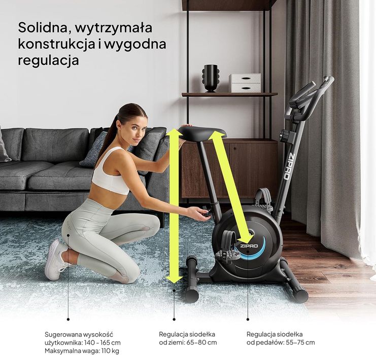 Магнітний велотренажер / Магнитный велотренажёр ZIPRO One S до 110 кг