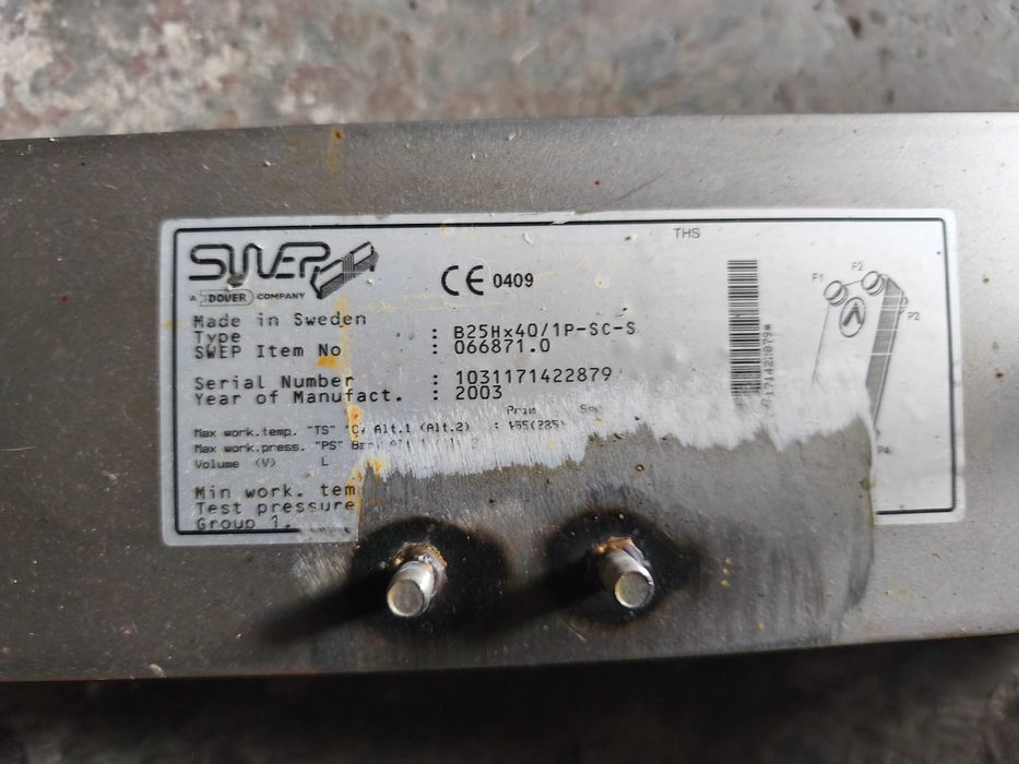 Wymiennik ciepła SWEP - 3 szt
