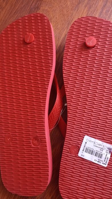 Havaianas vermelhas 39/40 (Eur 41/42) NOVAS