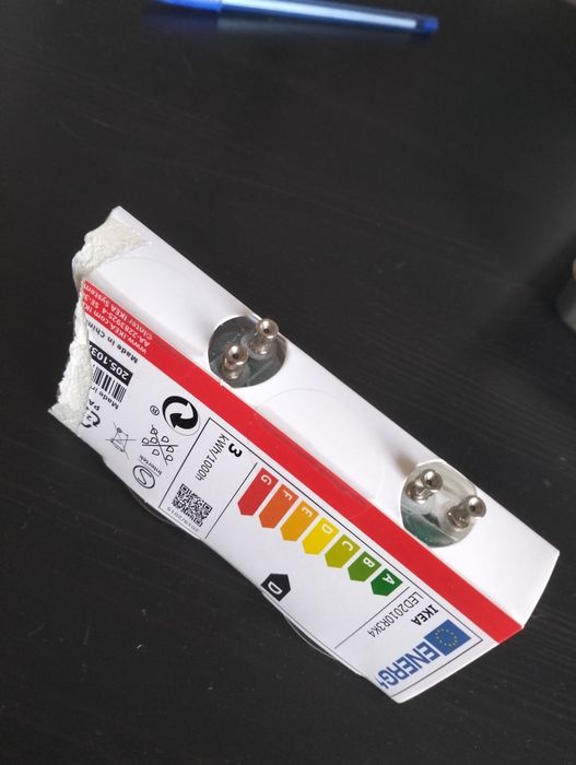 Candeeiro cinza de 3 lâmpadas