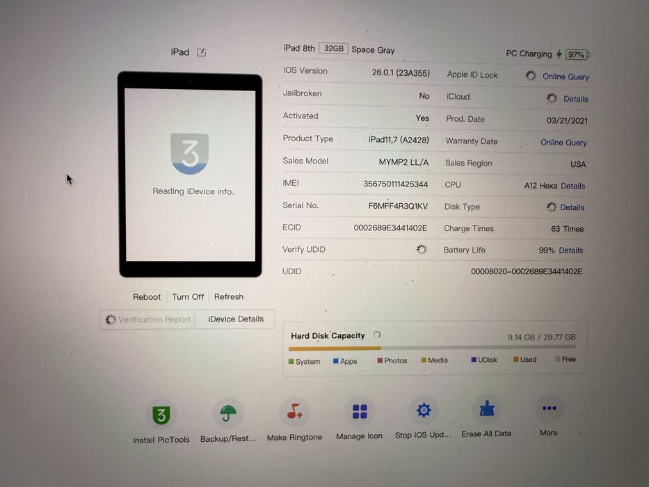 Apple IPad 8 10.2” 32Gb + LTE Space Gray