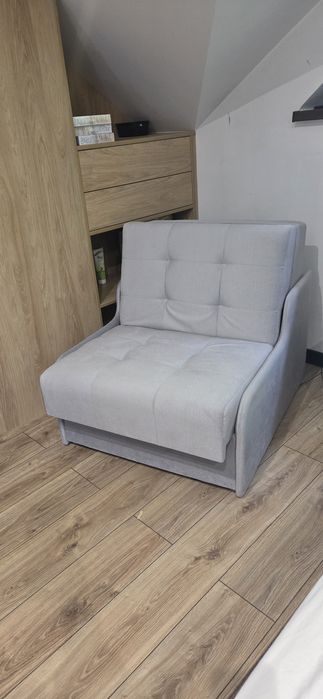 MATI I Sofa rozkładana, 1-osobowa, szara