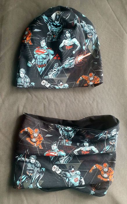 Komplet czapka komin spider man 3-7 lat