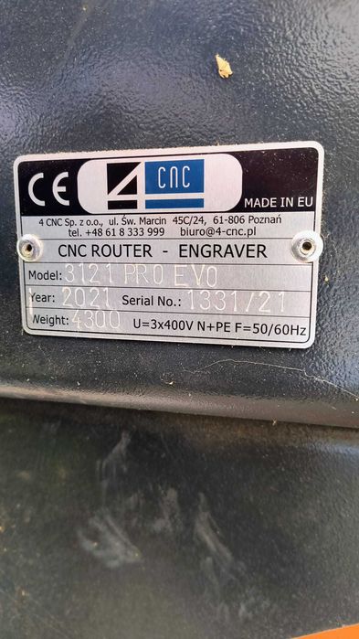 Przemysłowa frezarka CNC INFOTEC 3121 PRO EVO