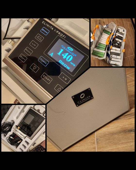 Maszynka do makijażu permanentnego plus igly do treningów