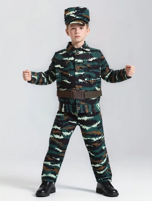 Kostium przebranie strój dla chłopca żołnierz wojskowy 120 na 6-7 lat