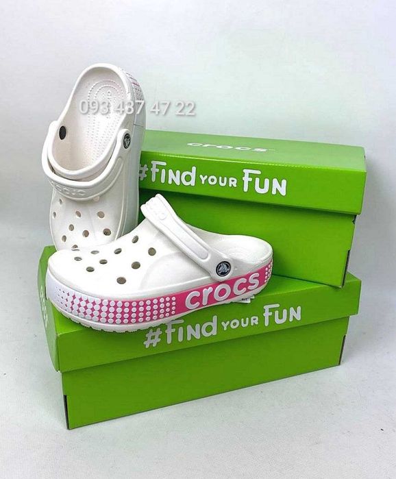 Crocs Bayaband Logo Motion Black/White Крокси Сабо Оригінал