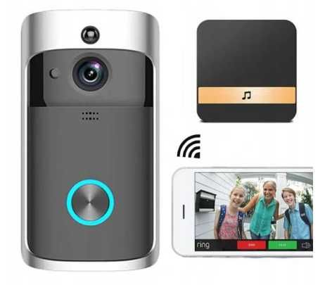 BEZPRZEWODOWY DZWONEK do drzwi z kamerą wifi hd