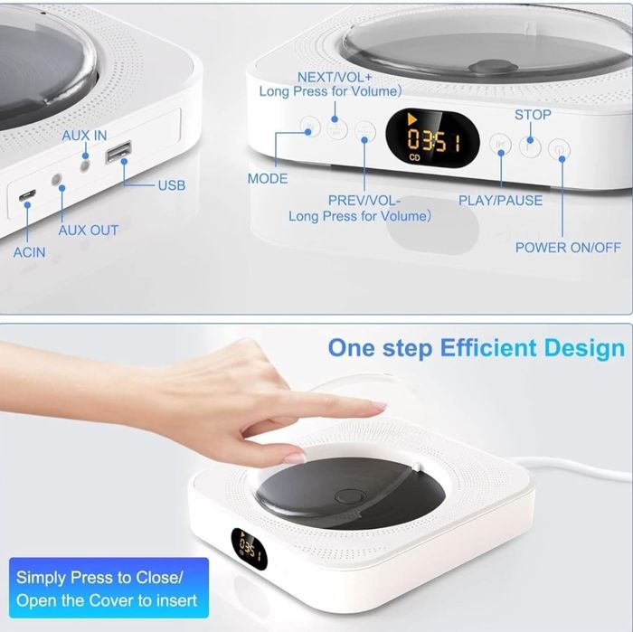 Maite Odtwarzacz CD Bluetooth