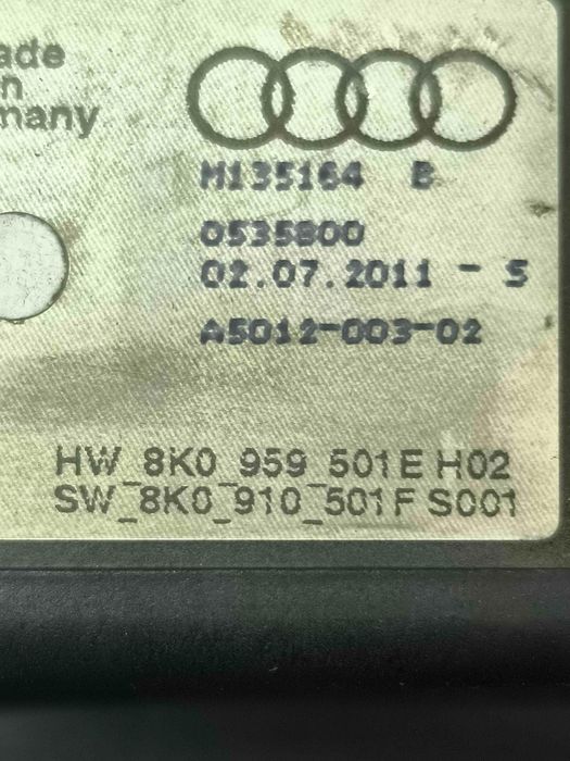 Módulo do ventilador de refrigeração AUDI A4 B8 8K0959501E (OEM) | 8K0910501F (OEM)