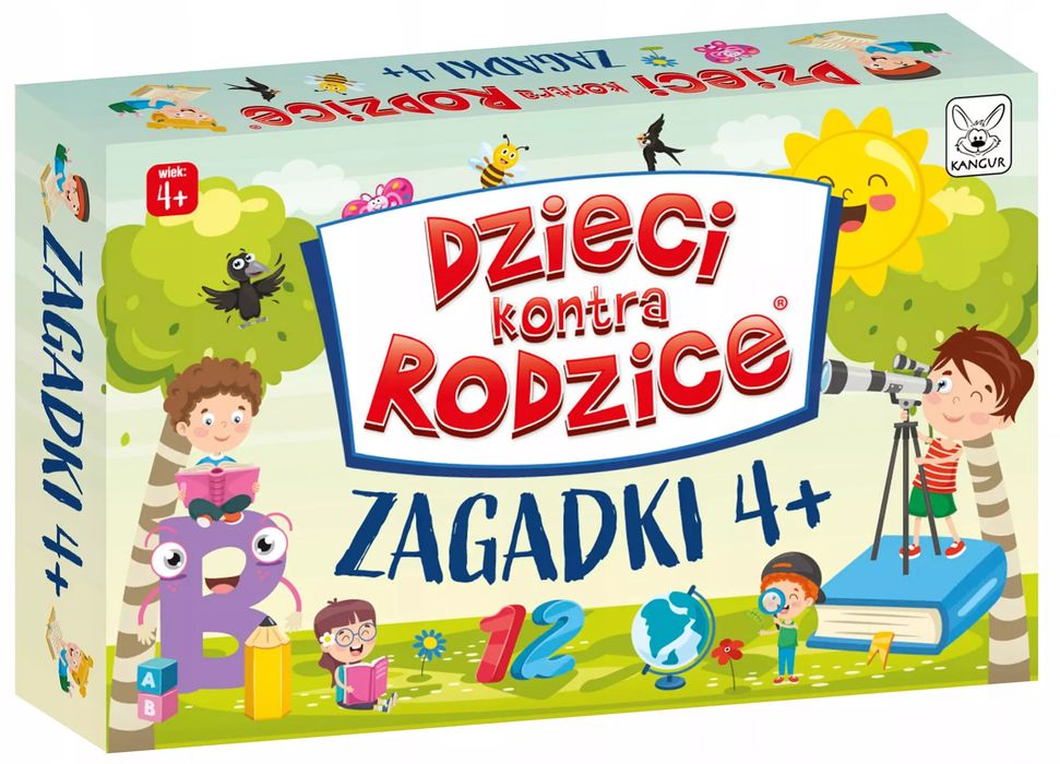 Dzieci kontra Rodzice. Zagadki 4+. Kangur. Nowy Produkt